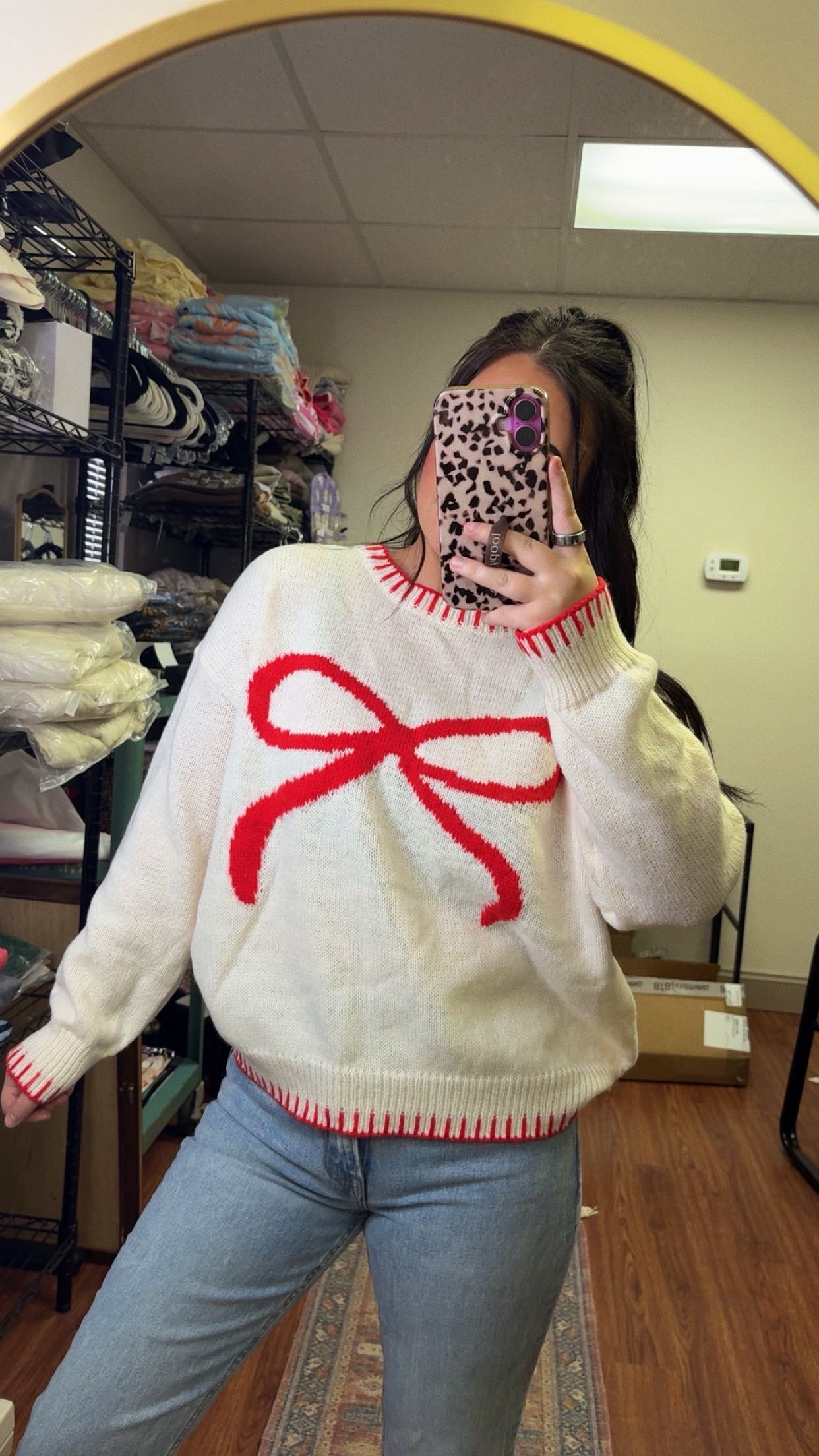 Merry Bow Sweater