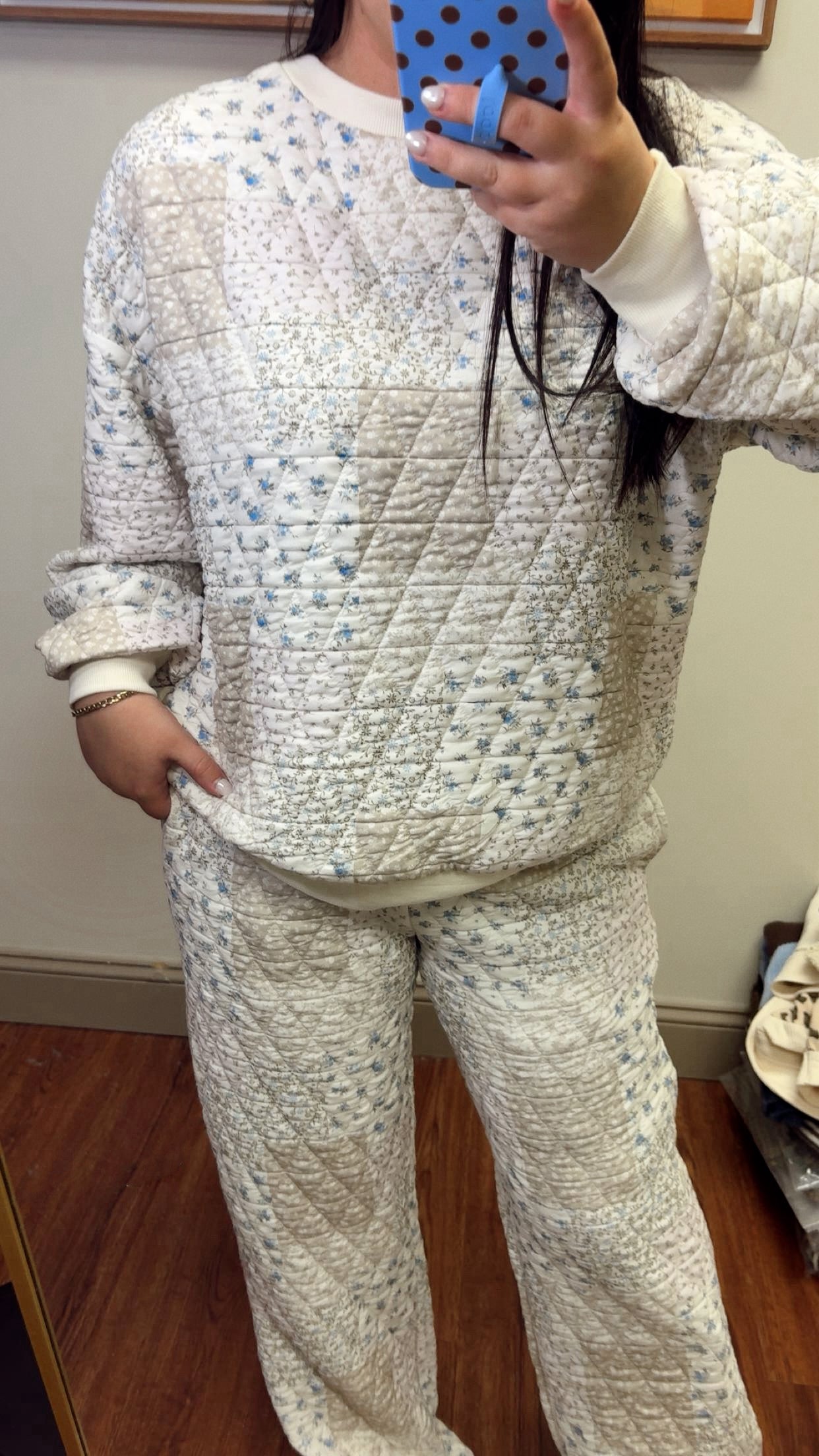 Sunday Morning Quilted Set - Taupe