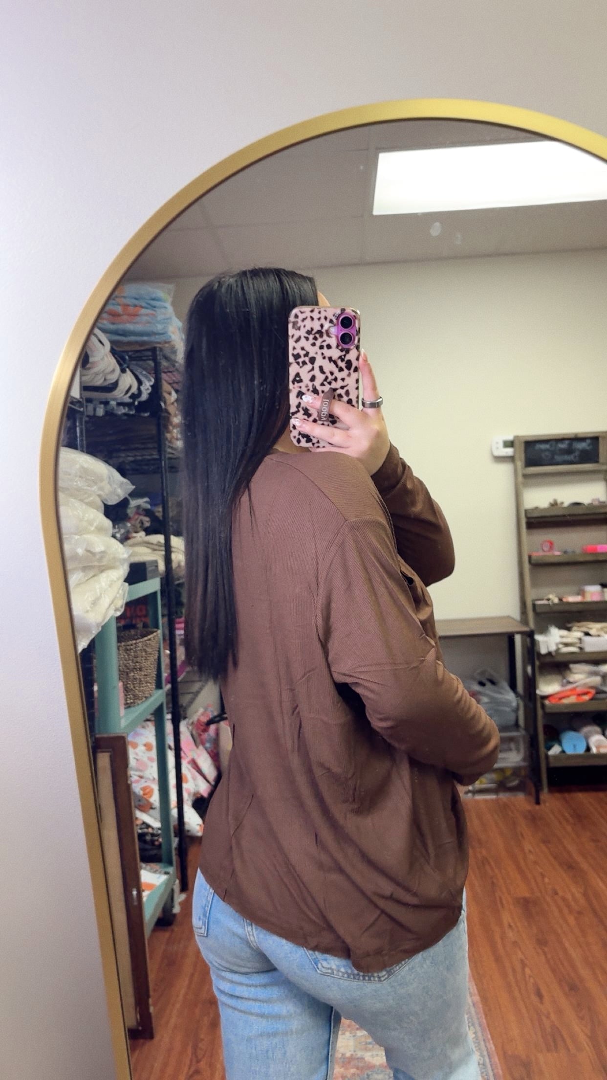 Always Needed Basic Top- Brown