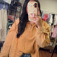 Spooky Season Waffle Knit Pullover