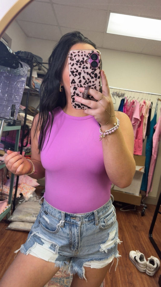 Stylish Gal Bodysuit- Mauve