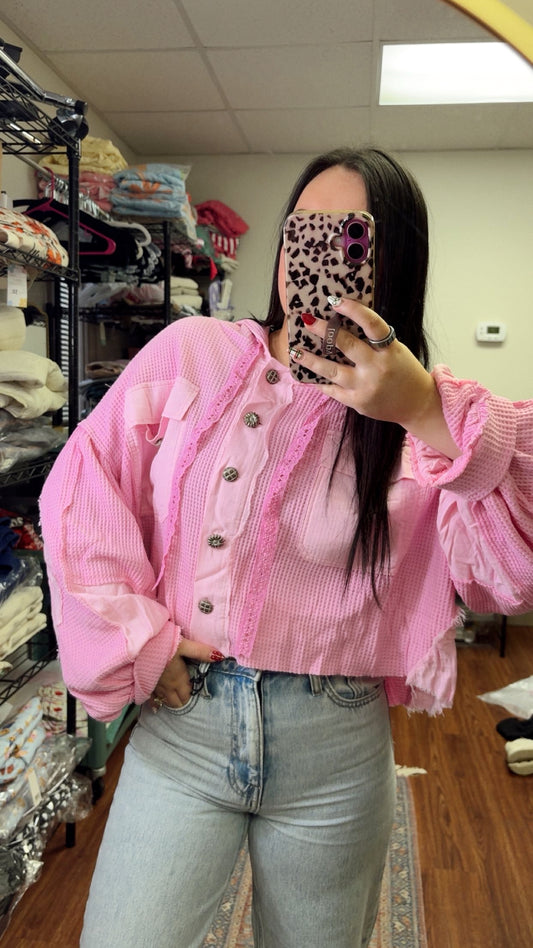 Bubblegum POL Shacket