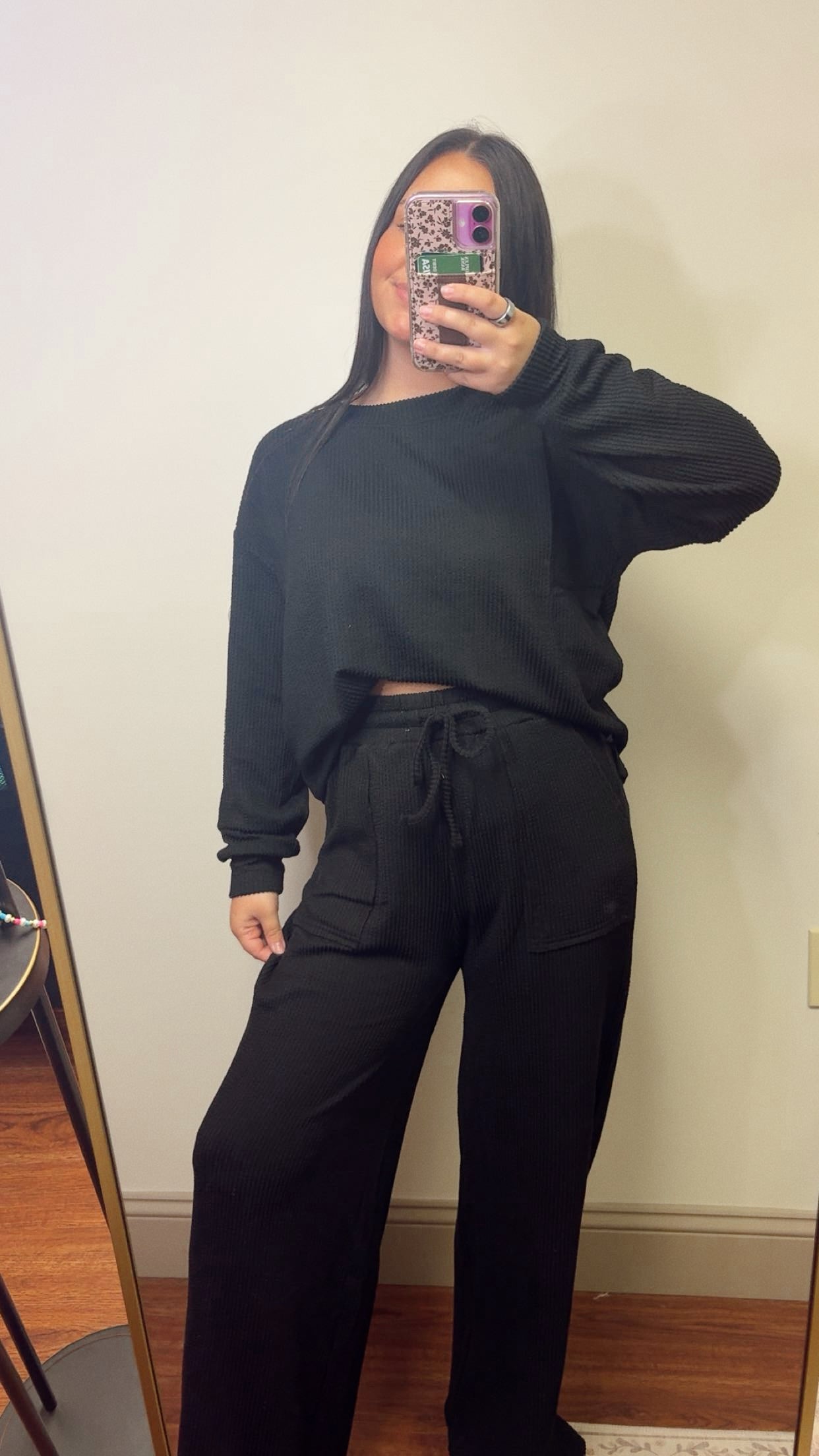 Cozy Girl Set - Black