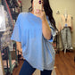 The Necessity Oversized Tee- Blue