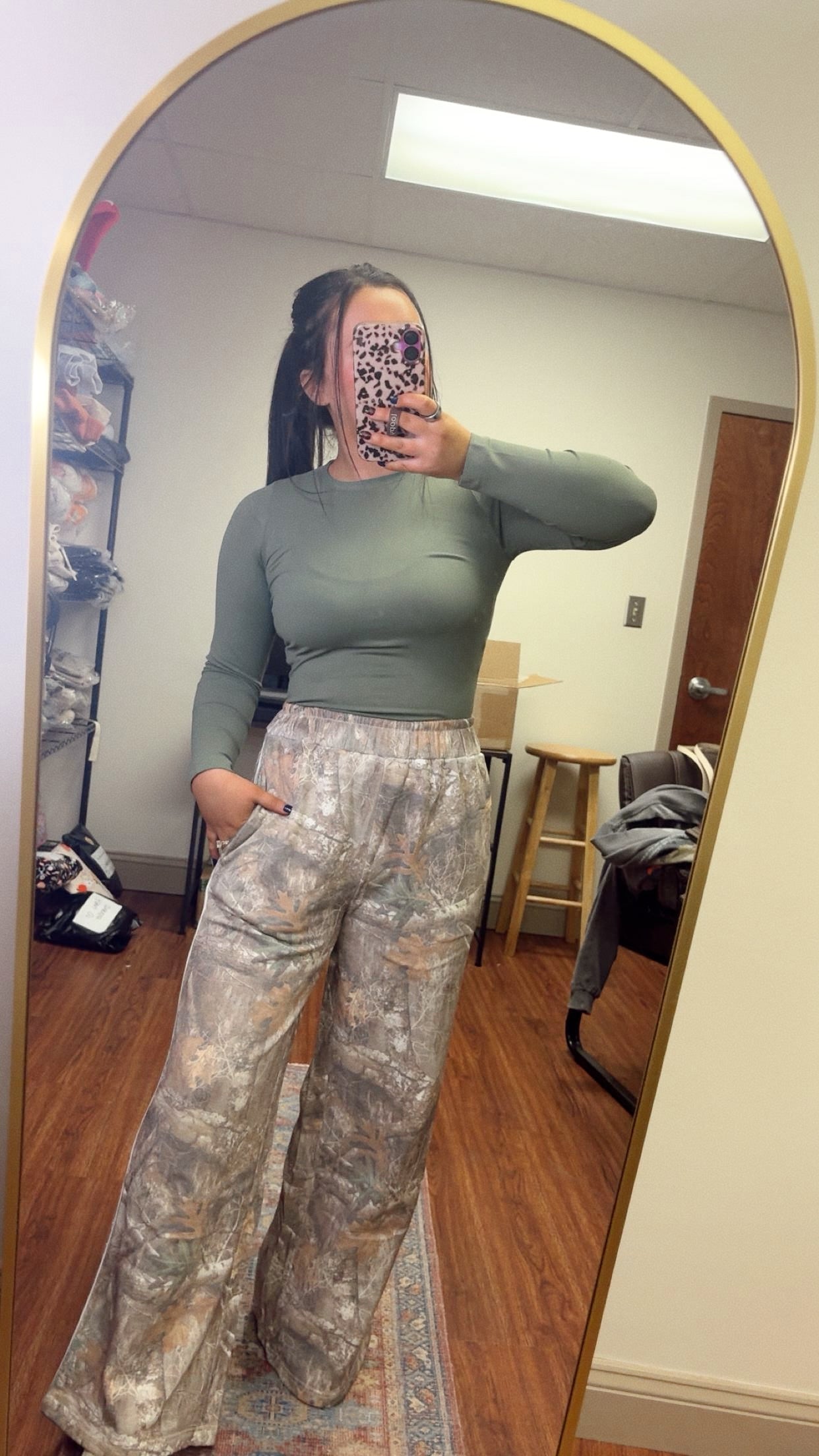 Camo Wide Leg Sweatpants