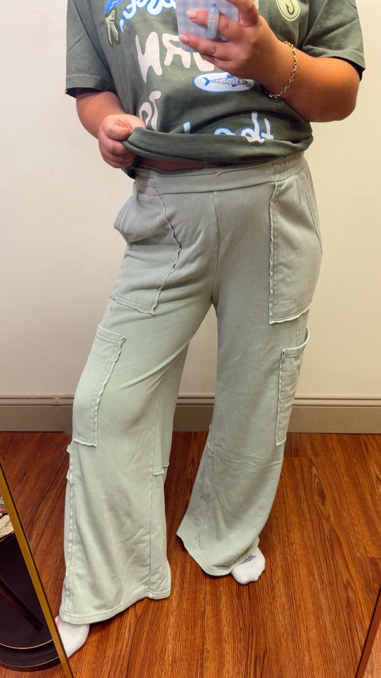 Cargo Cutie Sweatpants - Sage