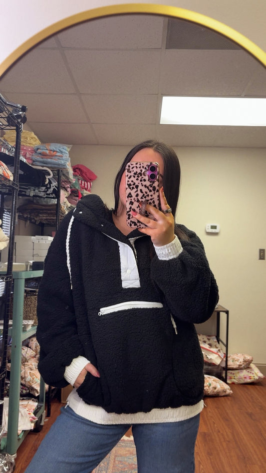 All Bundled Up Sherpa Pullover