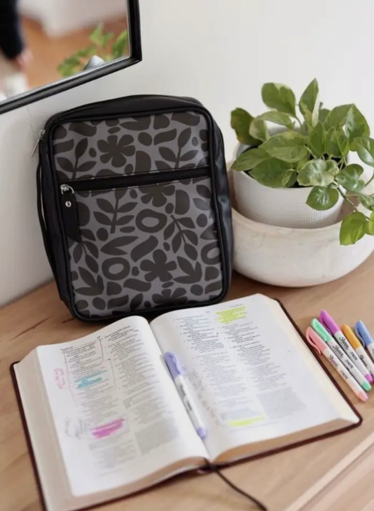 Faith First Floral Bible Cover