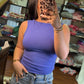 Slim And Shape Reversible Tank- Periwinkle