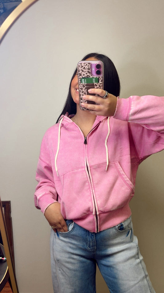 Bubblegum Zip Up