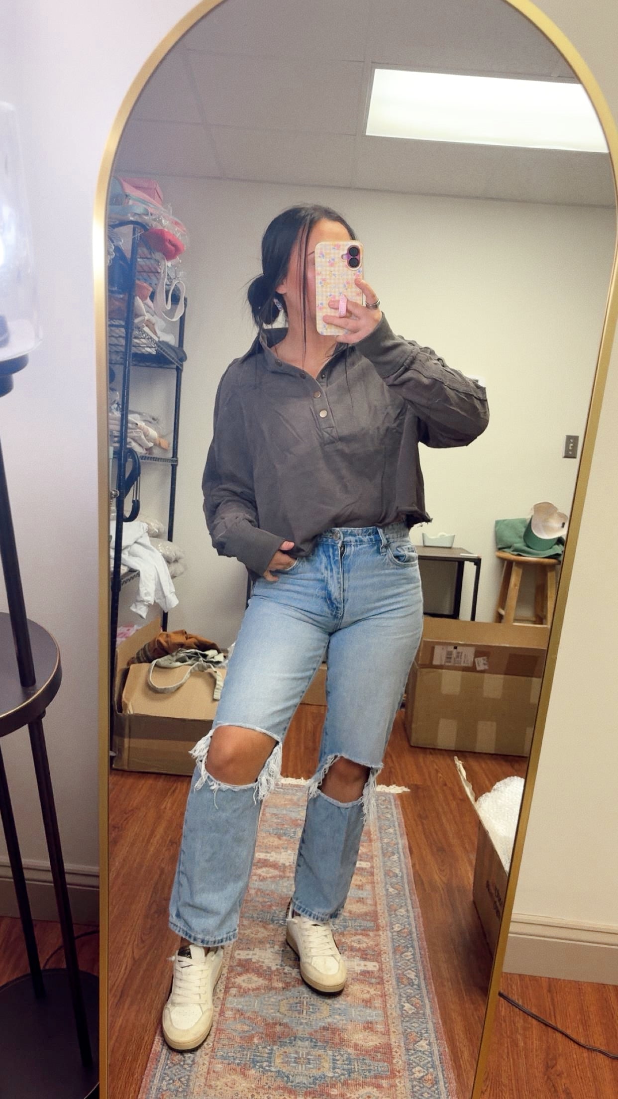 Mellow Snap Button Sweatshirt