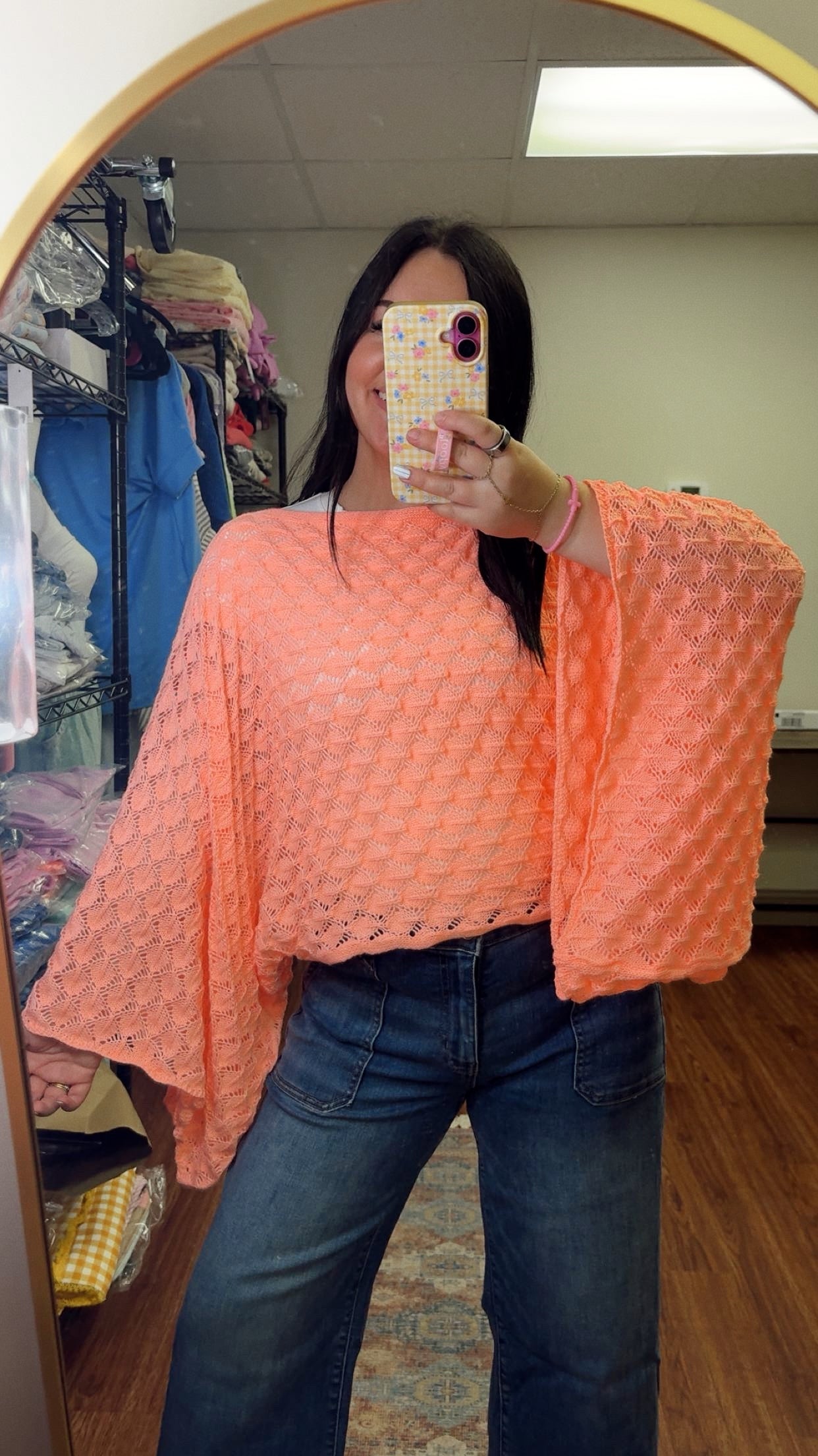 Just Peachy Bell Sleeve Top