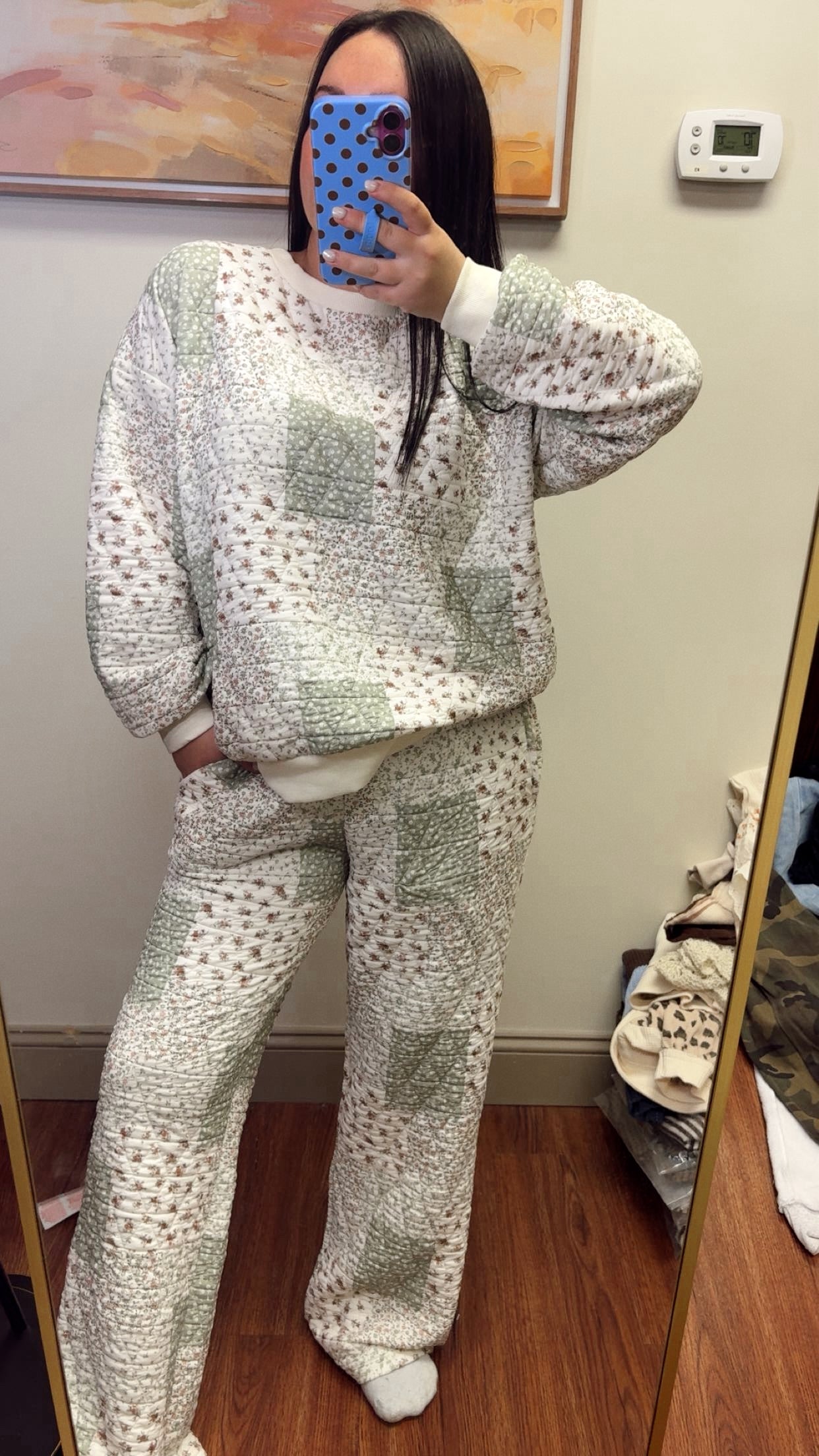Sunday Morning Quilted Set - Olive