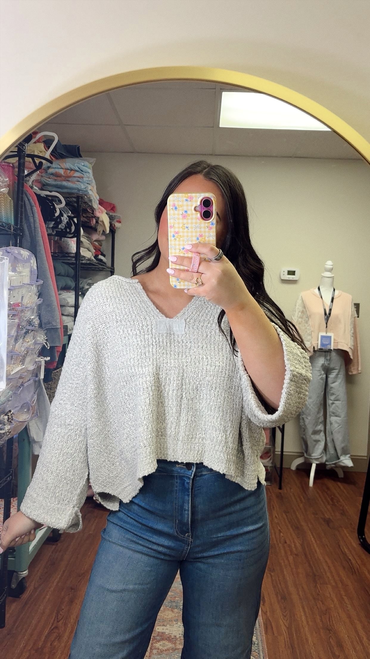 Isabella Sweater- Heather Gray