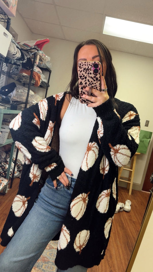 Cloud Cardigan- Pumpkins