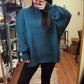 Downtown Oversized Sweater- Teal