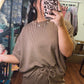 All About Comfort Ribbed Set- Mocha