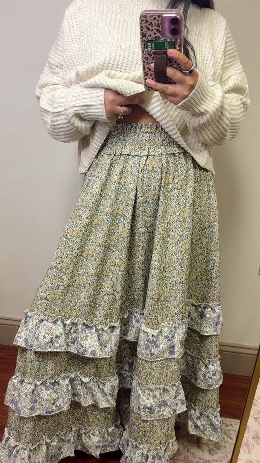Autumn Garden Maxi Skirt