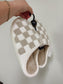 Caramel Checker Slippers