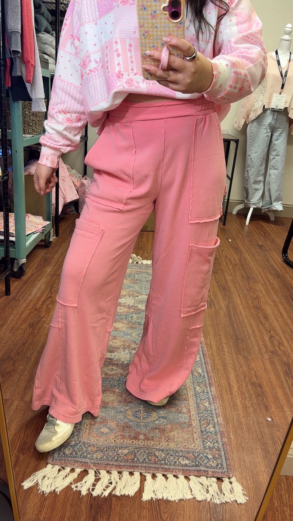 Comfort Is Key Sweatpants- Pink