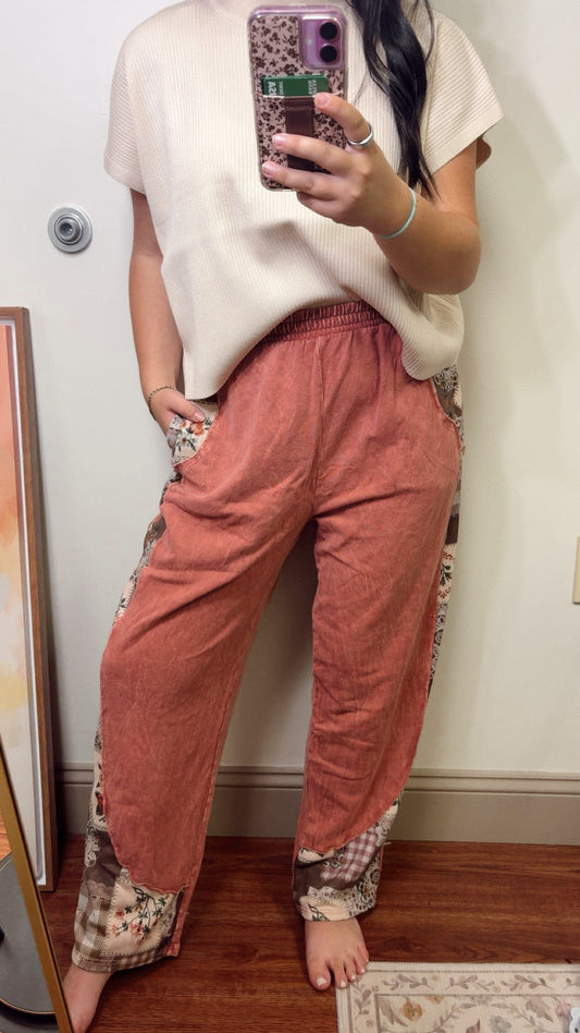 Nostalgia Patchwork Pants