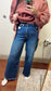 Midnight Cropped Wide Leg Jeans