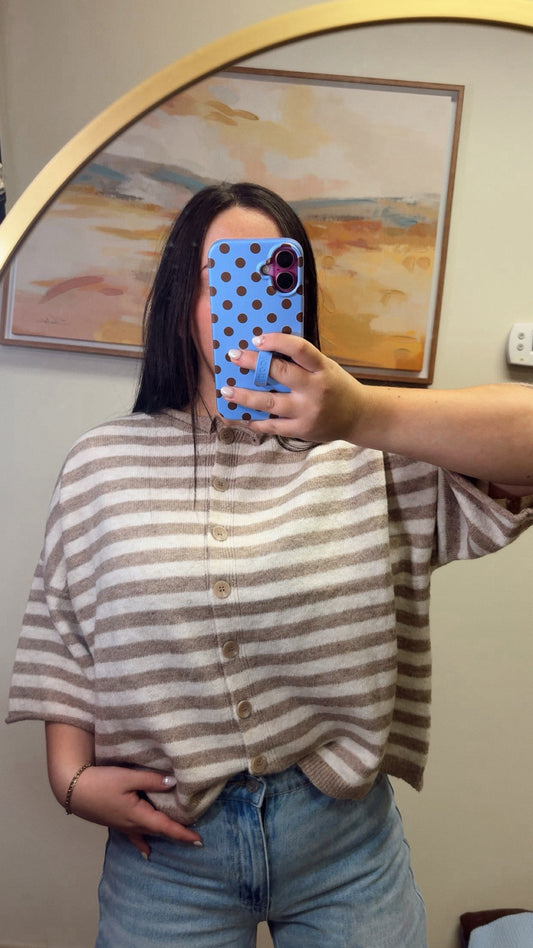 Brown Sugar Stripe Sweater