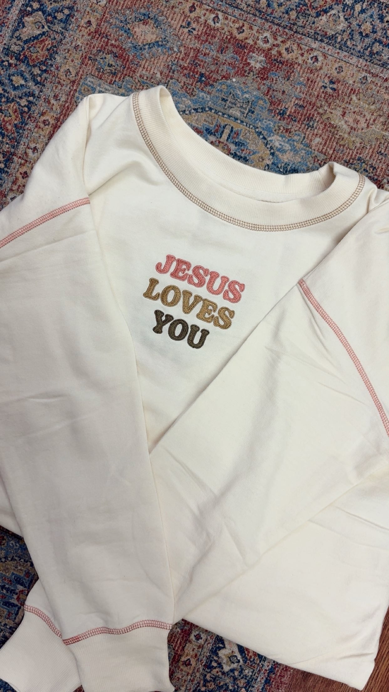 Jesus Loves You Lightweight Sweatshirt