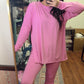 Timeless Long Sleeve Set- Pink