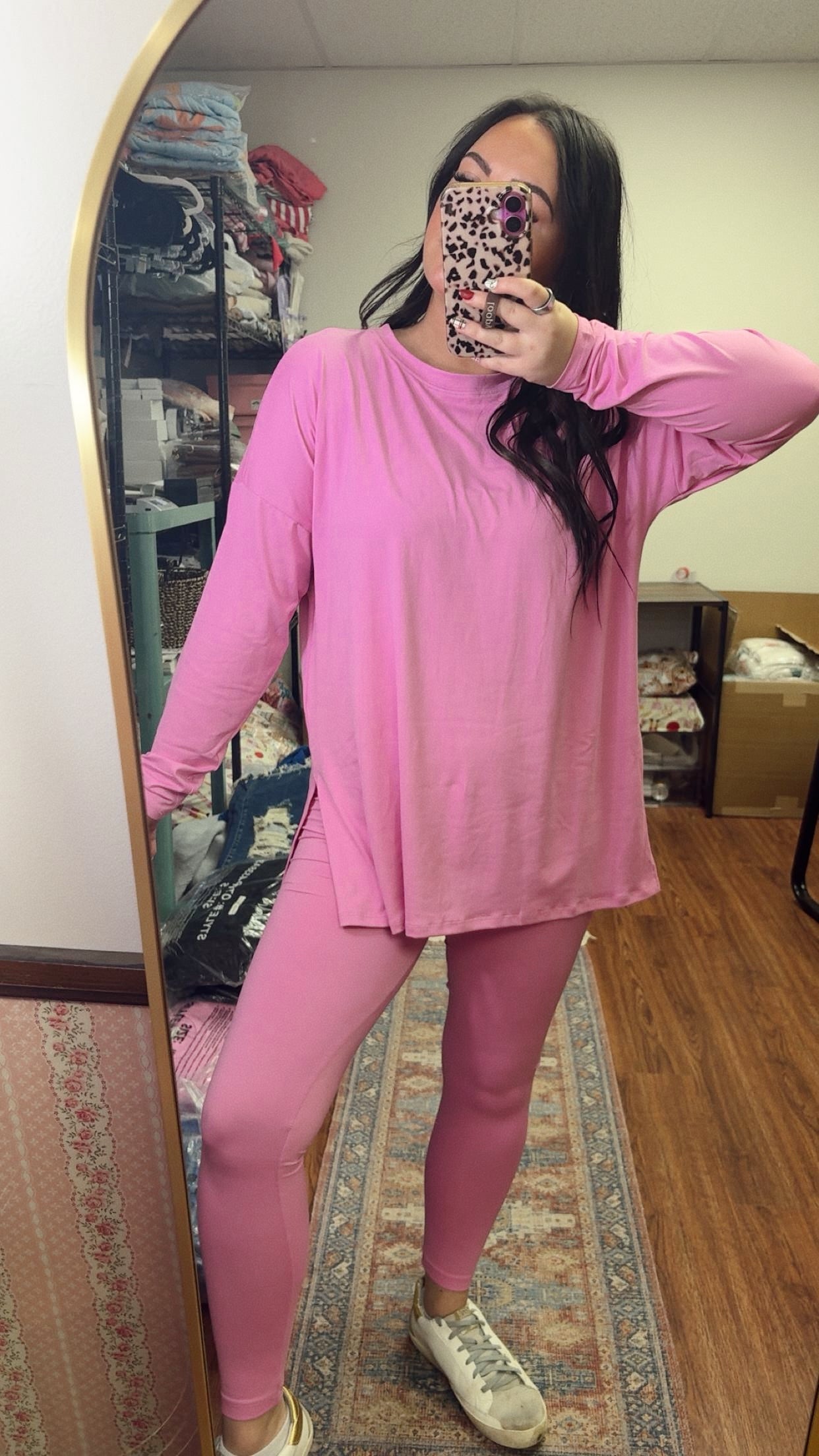 Timeless Long Sleeve Set- Pink