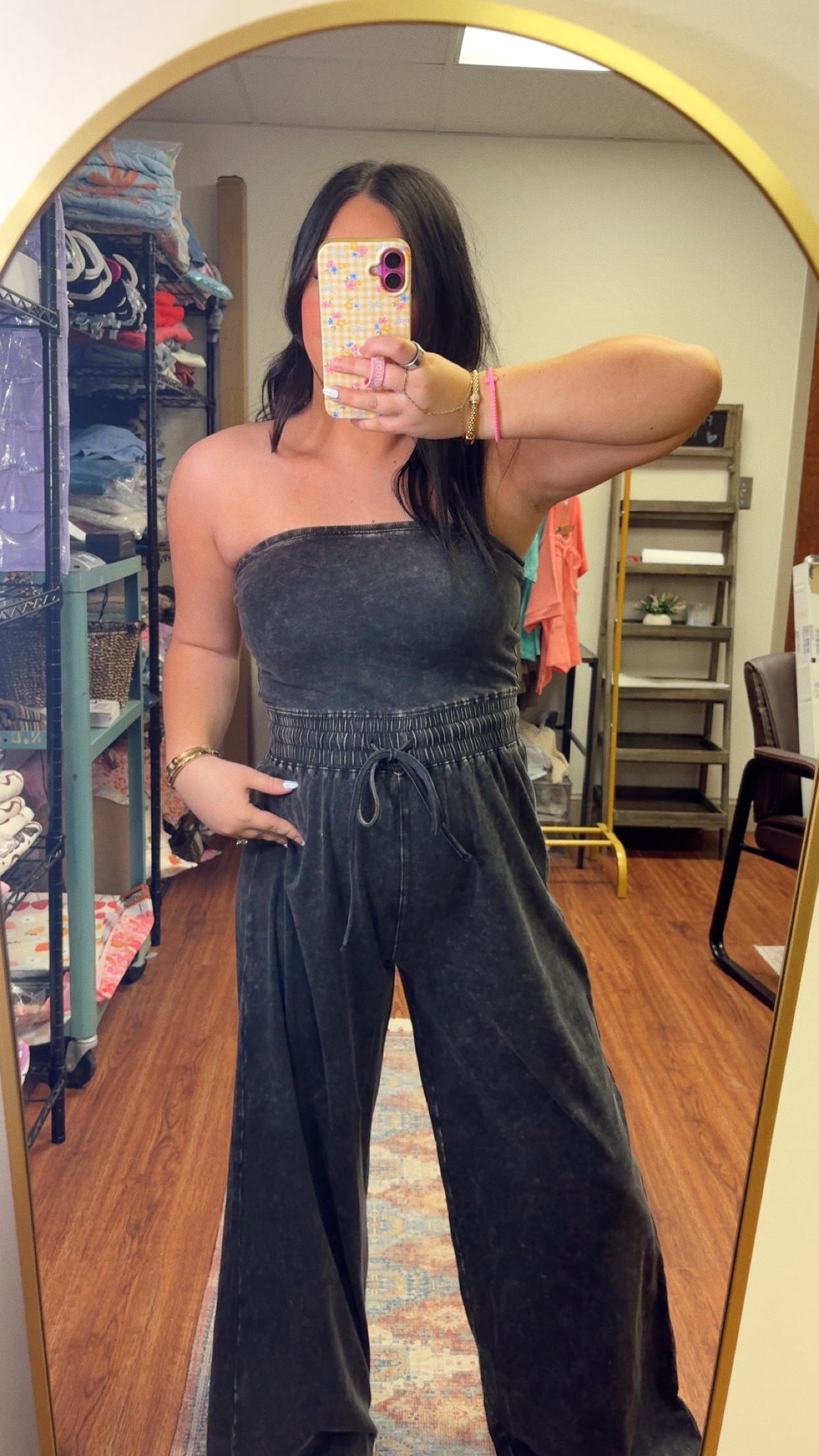 Look Again Strapless Jumpsuit