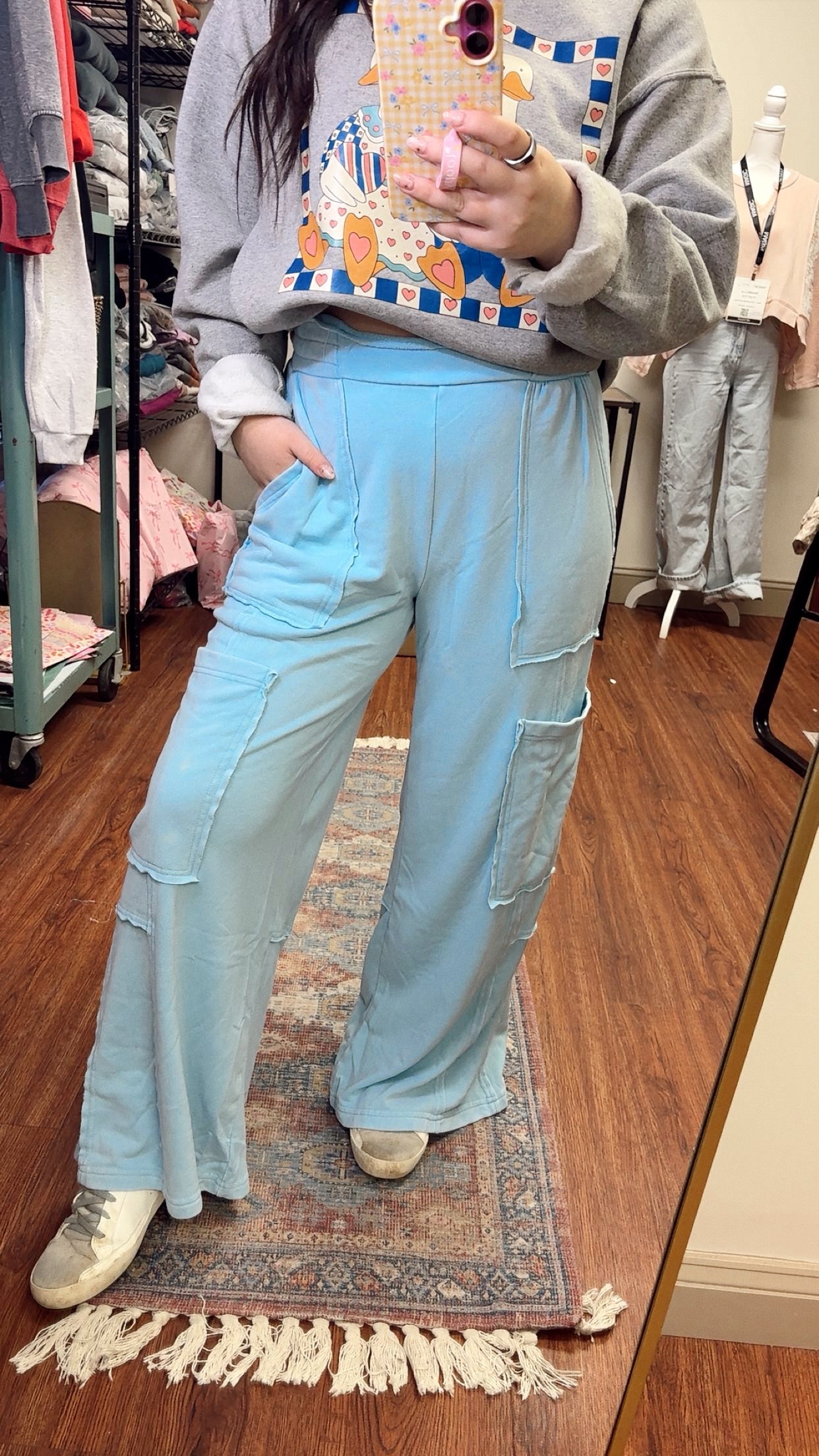 Comfort Is Key Sweatpants- Blue