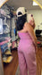 Look Again Strapless Jumpsuit - Mauve