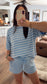 Styling Stripes Ribbed Set - Cornflower Blue