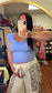 Blue Blooms Seamless Top
