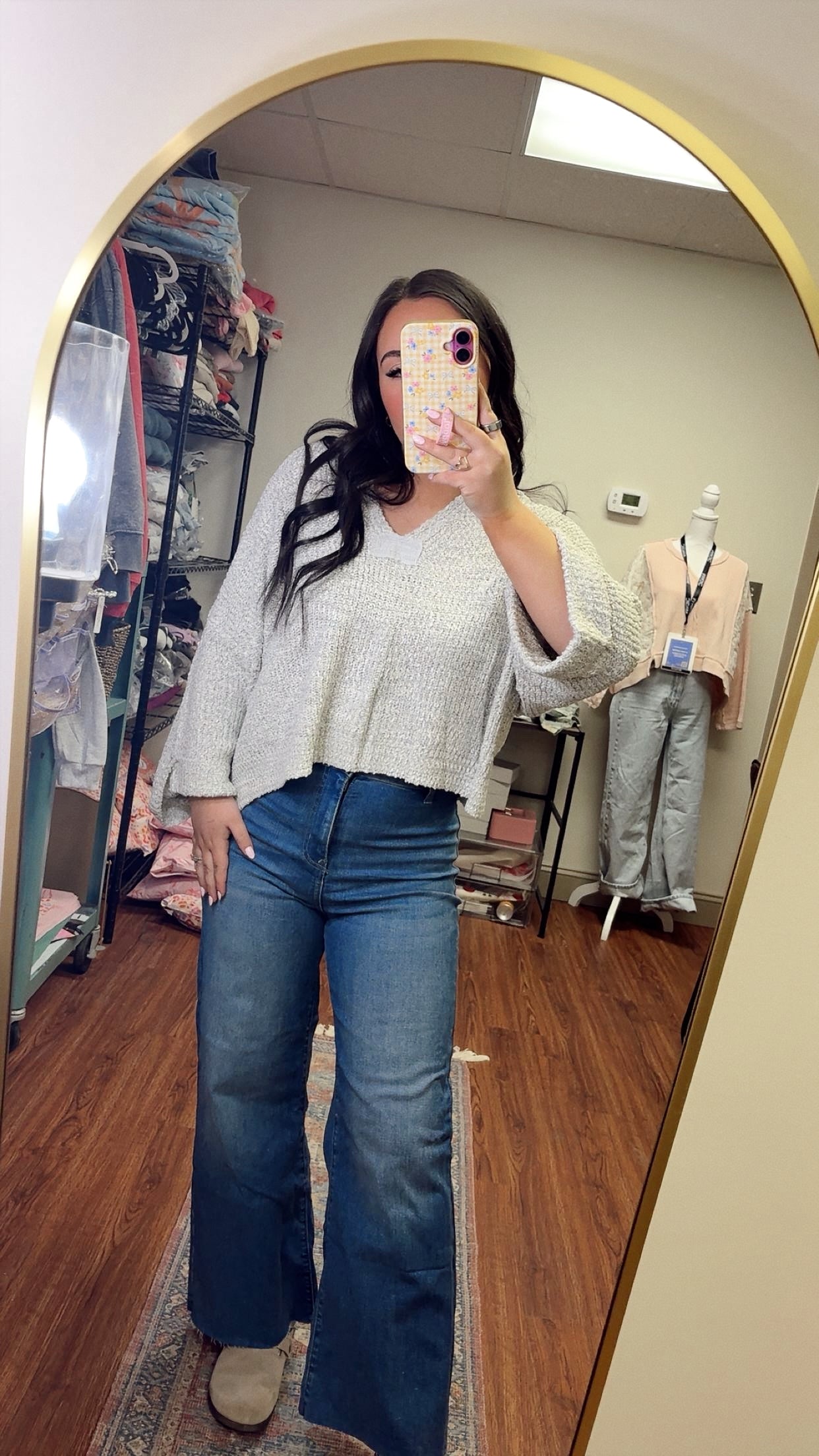 Isabella Sweater- Heather Gray