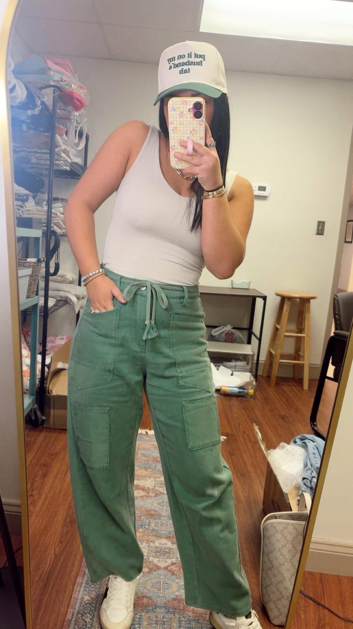 Evergreen Barrel Jeans