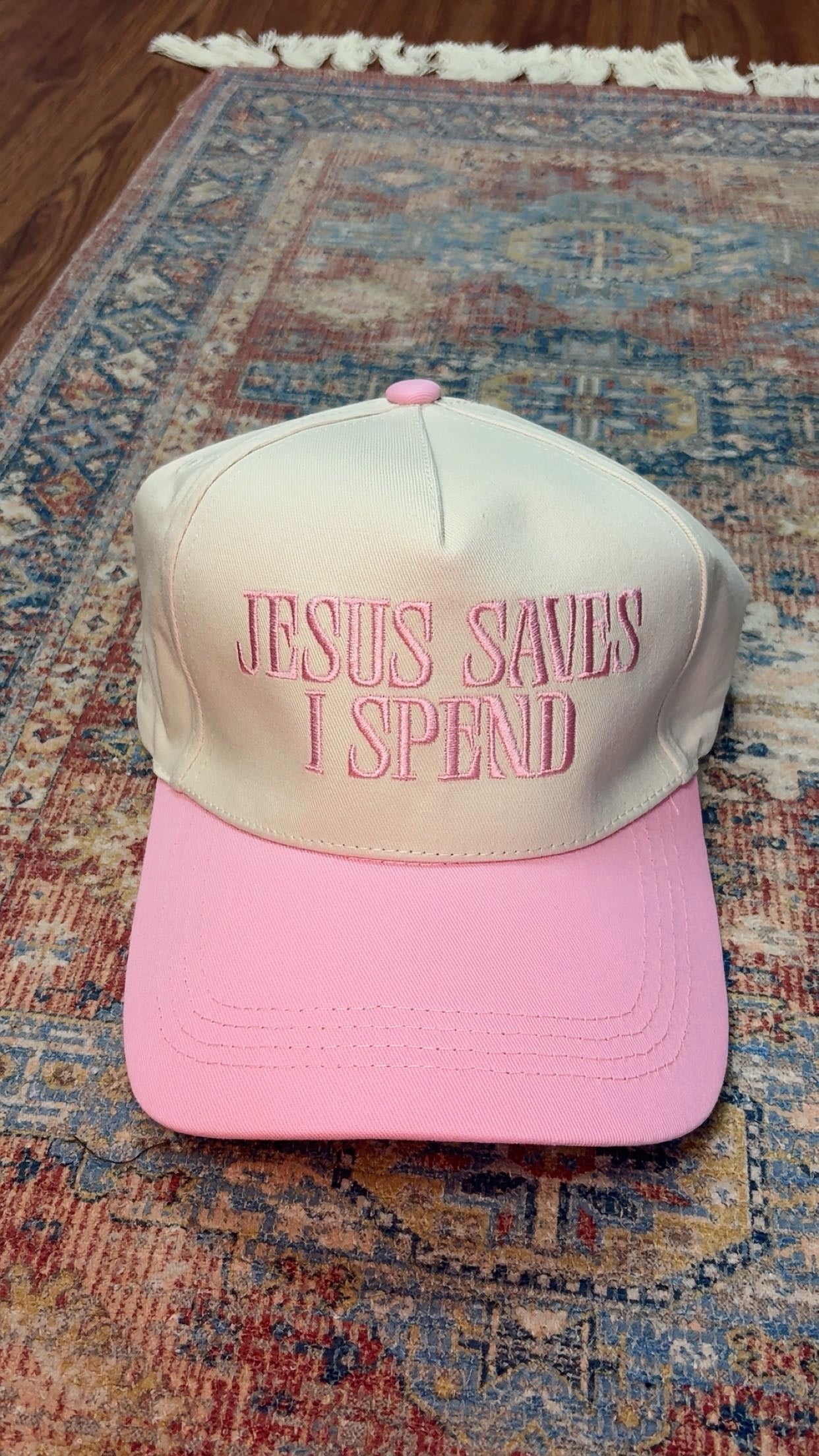 Jesus Saves I Spend Hat