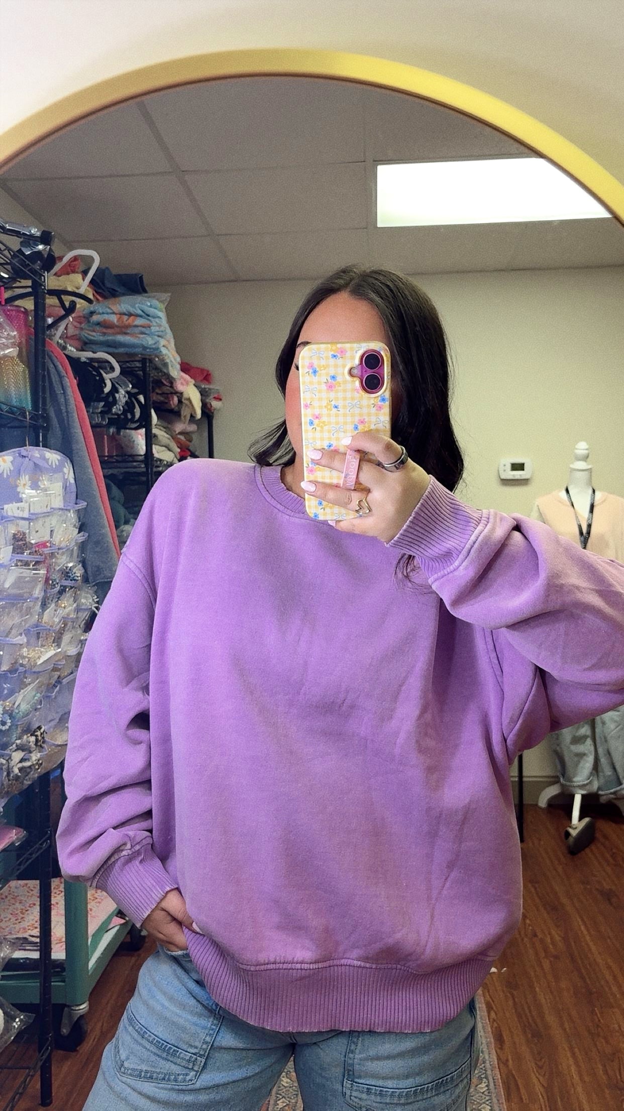 Purple Rain Oversized Sweatshirt