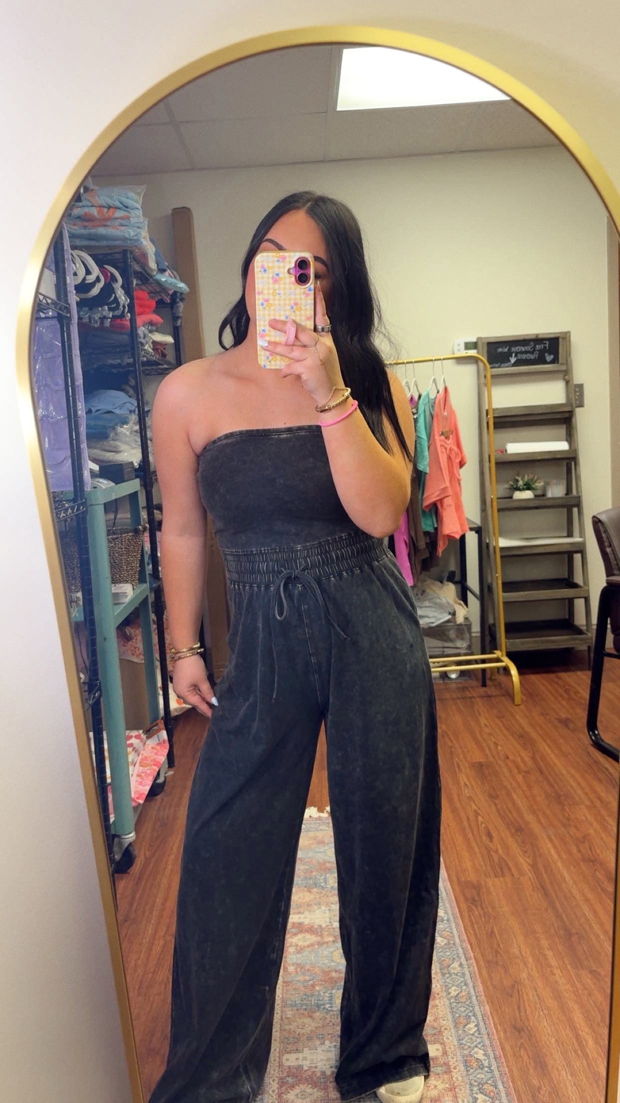 Look Again Strapless Jumpsuit