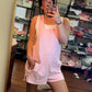 Feeling Pretty Romper- Pale Pink