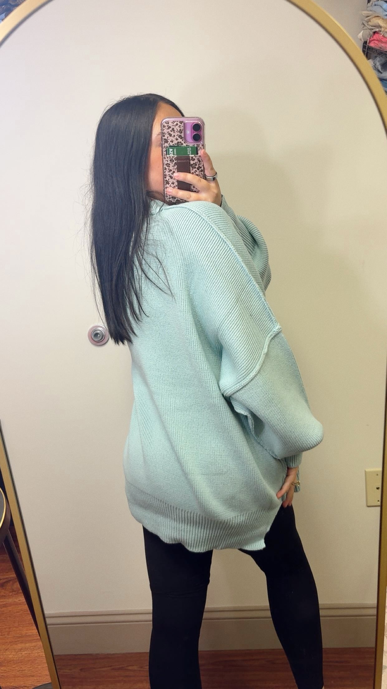 Fall Necessity Oversized Sweater - Sea Angel