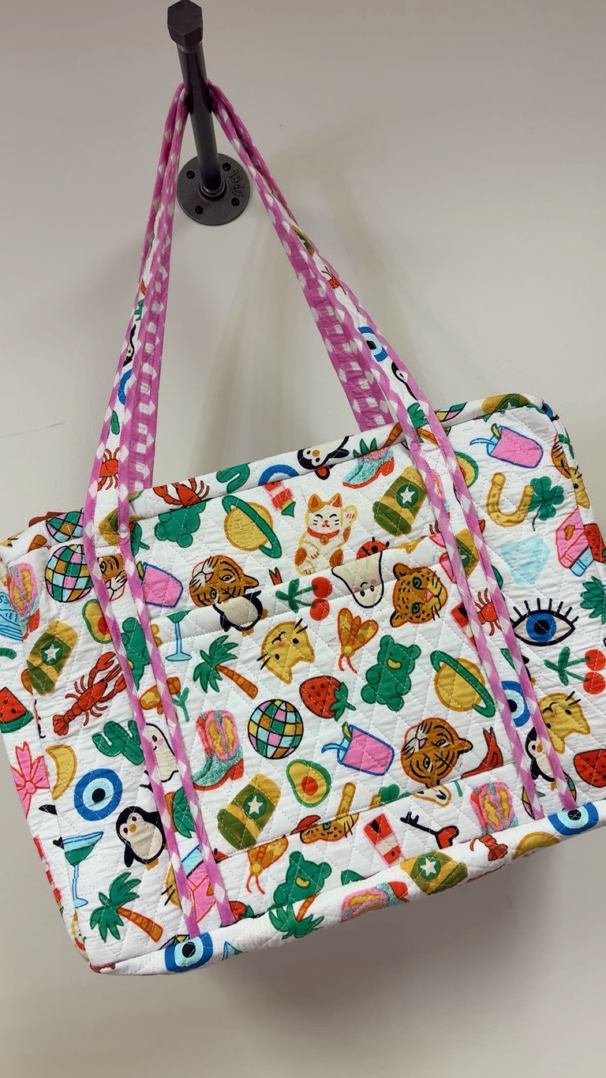 Hand Quilted Weekender - Lucky Girl
