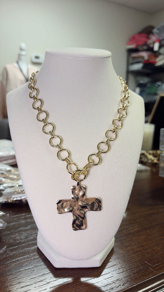 Chunky Cross Necklace