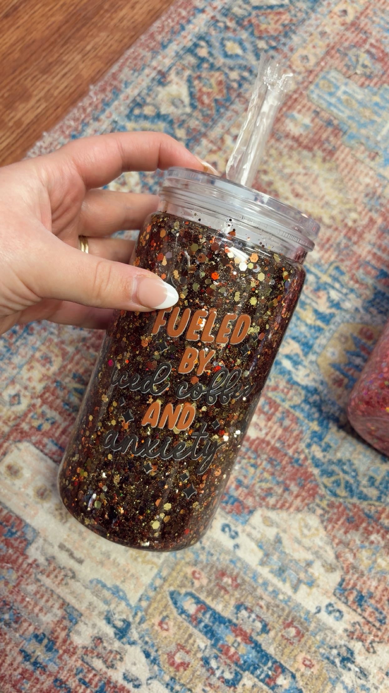 Snow Globe Glitter Cups