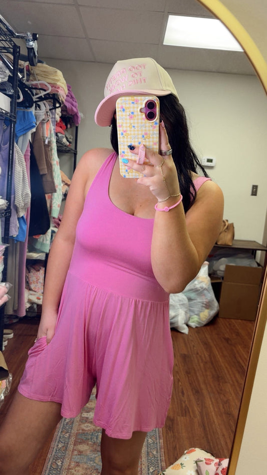 Warming Up Soft Romper - Pink