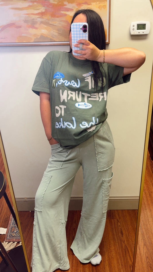 Cargo Cutie Sweatpants - Sage