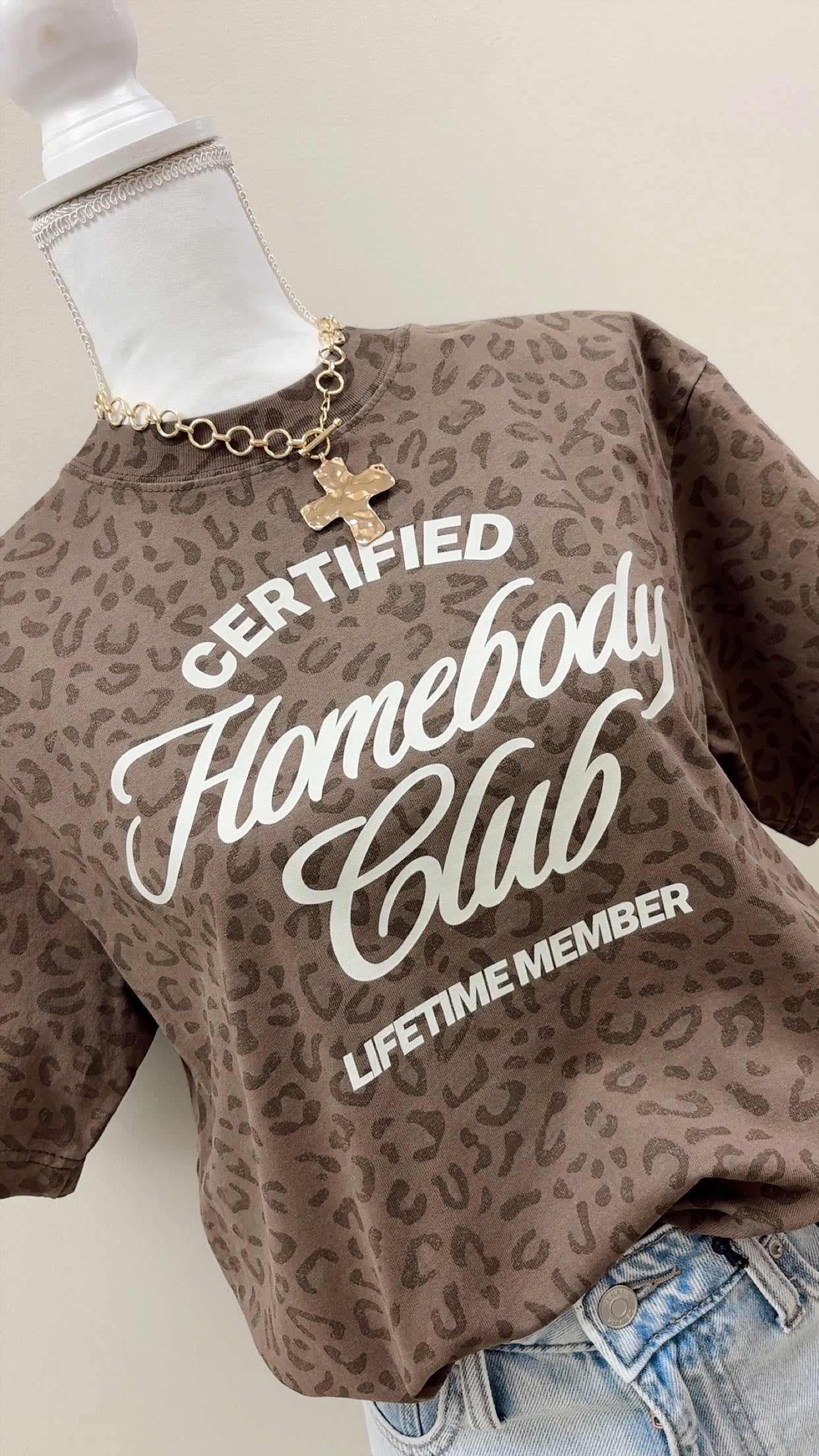 Homebody Club Leopard Tee