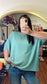 Simple Days Ribbed Top - Jade