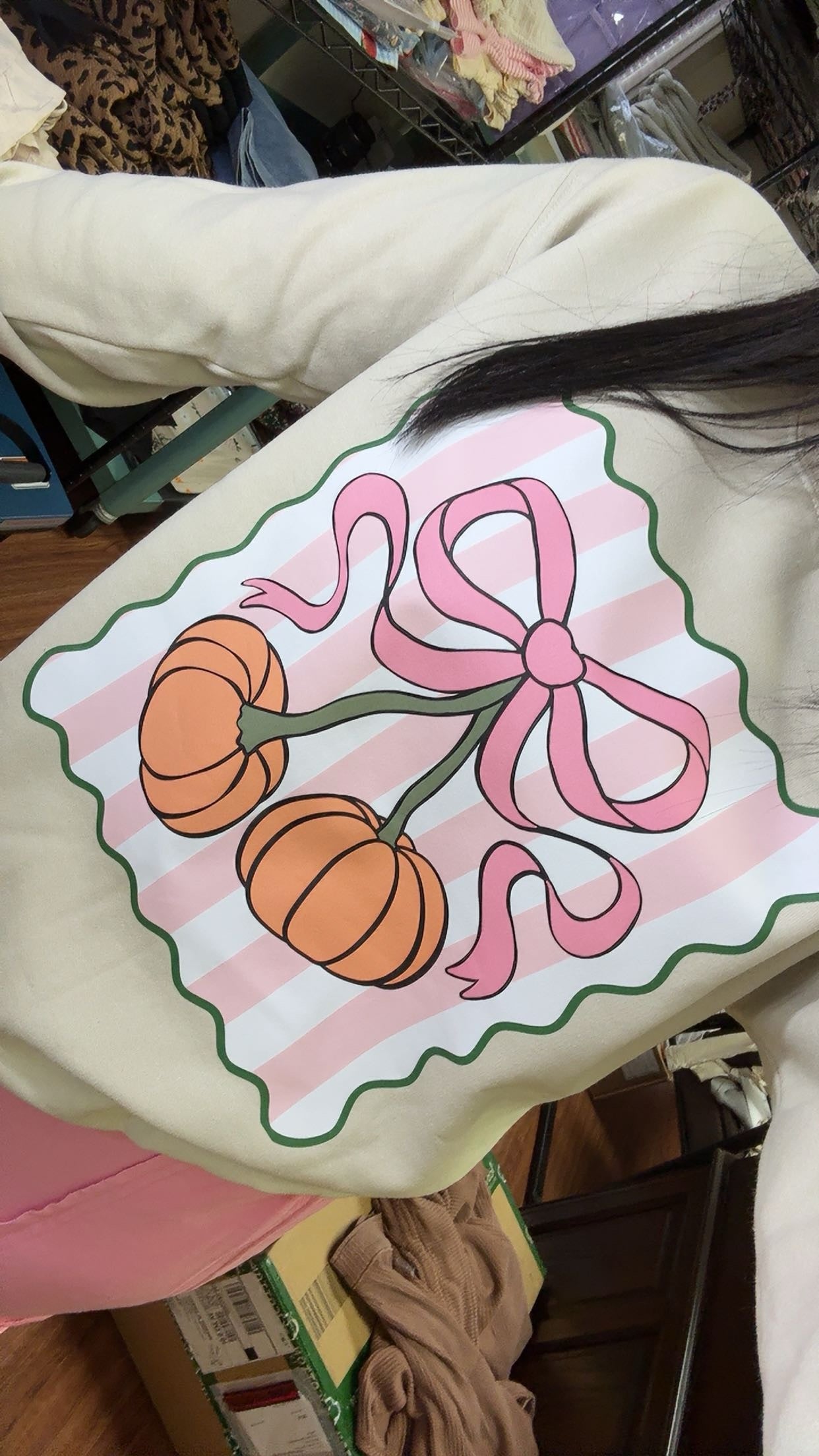 Coquette Pumpkin Crewneck